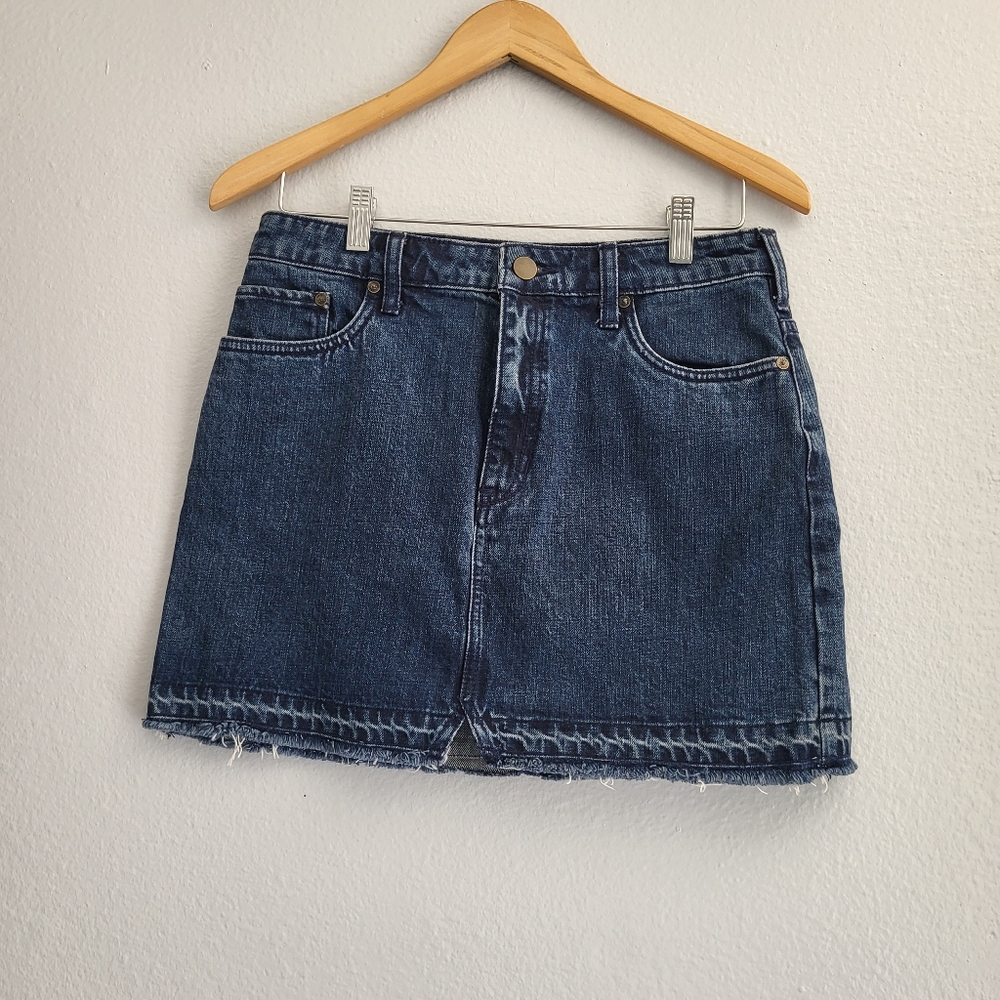 Free People Blue Mini Skirt Casual.